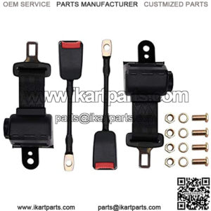 Golf Cart Seat Belts Kit for EZGO, Yamaha, Club Car, Go Kart, UTV, and Bus - Set of 2
