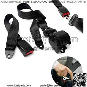 3 Point Universal Golf Cart Belt Kit, Adjustable Belt Kit for Trucks Forklifts Buses UTV Go-Karts, 126??