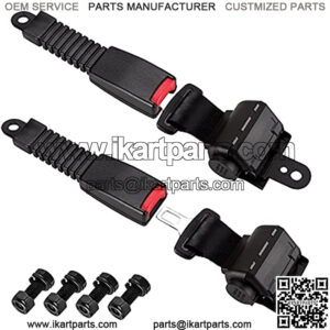Golf Cart Seat Belts 47.64" Universal Seat Belts for Golf Cart TXT RXV, Yamaha, Club Car, Go Kart, UTV, ATV(2 Sets)