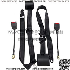 2 Set 3 ??oint Adjustable Car Belt Harness Kit Universal for Trucks for Truck,Club Golf Cart,Go Kart, Van, VR,UTV and Buggies