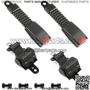 Golf Cart Universal Seat Belts Kit,Stainless Steel Mounting Screws,for EZGO, Yamaha, Club Car, Go Kart and UTV
