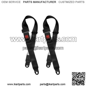 2 Ct Universal Adjustable Golf Cart Seat Belts Lap For EZGO/Club Car/Yamaha Bike