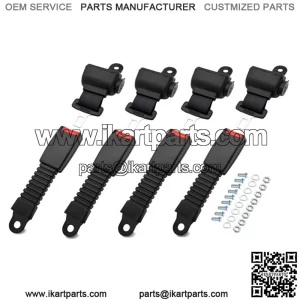4 Universal Golf Cart Seat Belts Club Car for EZGO Yamaha Club Car