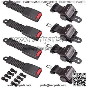 4PCS Universal Golf Cart Seat Belt Kit for EZGO Yamaha Club...