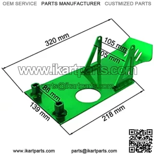 Bike Protector Skid Plate Guards New Motorcycle Skid Plate Guard Fit for Moto Go Kart XR50 CRF50 XR CRF 70cc 110cc 125cc (Color : Green)