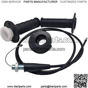 Throttle Cable and Throttle Handle For 7/8" 150cc 250cc Mini Bike ATV Quad , Compatible with Dirt Bike Quad ATV Mini Mb165 Mb200 196cc 5.5hp