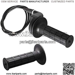 Throttle Handle and Grip Cable for ATV/ATC Dirt Mini Bike Mb165 Mb200 5.5/6.5hp 196cc 200cc Doodlebug Bike (50 Inch)