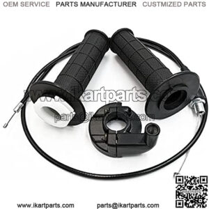 7/8" 22mm Handlebar Grip Throttle Cable Set for Coleman CT200U Trail 200 196cc Mini Bike