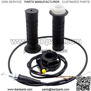 35"Twist Throttle Handle Grip and Ignition Kill Assembly for 49cc Pocket Bike Mini Bike Fit for 7/8" 22mm Handbar