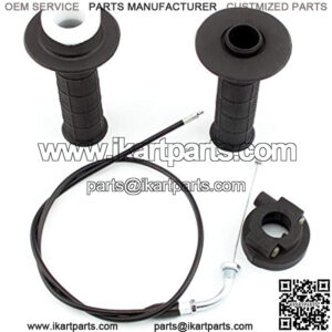 Twist Throttle Accelerator Handle Grip Cable Set for Quad ATV Go Kart 4-Stroke Pit Dirt Mini Pocket Bikes 50cc 60cc 66cc 90cc 110cc 125cc 140cc 7/8" 22mm Handlebars