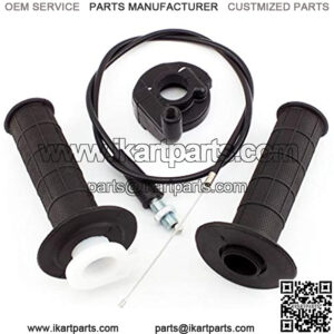 Twist Throttle Housing Accelerator Handle Grip Handlebar Cable Compatible with Coleman CT200U Trail 200 196cc Mini Bike 7/8inch 22mm