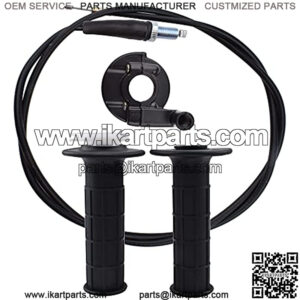 7/8" Twist Throttle Accelerator Handle and Grips Cable for 50 90 110 125cc Pit Bike Dirtbike Quad ATV Mini Mb165 Mb200