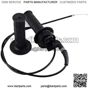 Throttle Handle Grips and Cable For ATV Quad Pit Bike Dirt Bike Mini Bike Mb165 Mb200 196cc 200cc Doodlebug Bike Fit for 22mm Bar