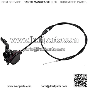 7/8" 22mm Throttle Lever Thumb Cable Assembly, PRO BAT, Thumb Throttle Accelerator Lever Handle For 50cc 70cc 90cc 110cc 125cc 150cc 200cc 250cc 300cc Pit Quad Dirt Bike ATV