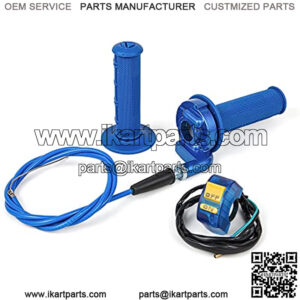 New 7/8" 22mm Twist Throttle Accelerator Handle Grips and Cable Set with Kill On Off Switch for 50cc 110cc 150cc 250cc Mini Bike ATV Quad Pit Bike Dirtbike