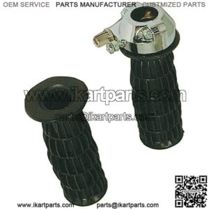 (GB) New Deluxe Throttle Twist Grip Set Fits 7/8" Handle Go-Kart Chopper Mini Bike + Other Models