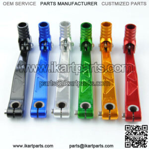 colorful aluminium rear gear shift lever for 50cc 69cc 110cc 140cc dirt bike pit bike