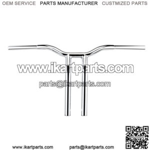 LA Choppers 1 1/4" Welded Kage Fighter T-Bars 14" Chrome 1 1/4" Pullback Riser