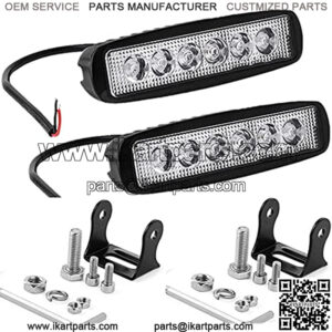 6inch Led Backup Lights 18W 6000K LED Reverse Tractor Work Lights Bar 12V For golf cart,ATV, SUV, Jeep Wrangler, lawn mower, Go-Kart