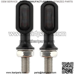 Mini LED Turn Signal Light Motorcycle Black Smoke Lens Blinkers Indicator Running Light Lamp Universal For Harley Touring Dyna Sportster XL Cafe Racer