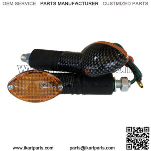 Fly Racing Cat Eye Mini Stalk Mount - Pair/Black - 12 Volt/2 Wire 112104122