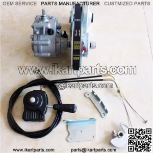 Go-kart reverse gearbox with TAV2 30 CVT torque converter