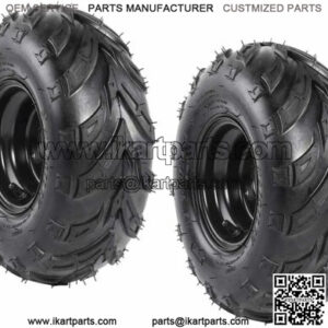 2pcs 145/70-6 Wheel Tire Rim Assembly for Go kart Mini Bike ATV Quad Lawn Mower