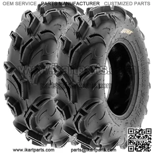 Pair of 2 Warrior AT 26x9-12 ATV UTV Mud & Trail Tires, 6 PR, Tubeless A048
