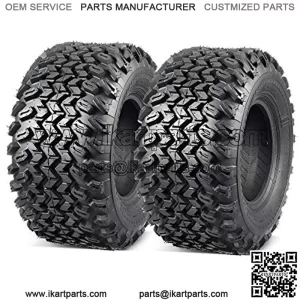 2 Pcs All Trail Tire 22x11.00-10 Lawn Mower Golf Cart Tire for Hilly Terrian 6Ply