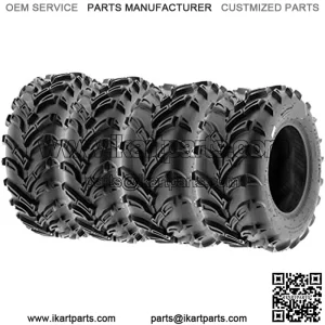 Set of 4 A024 AT-Mud-Trail ATV UTV 25x8-12 Front & 25x10-12 Rear off-road Tires, 6 PR, Tubeless