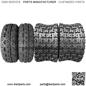 Set of 4 21x7-10 Front & 20x11-9 Rear ATV UTV Sport Tires 4PR All Terrain Vehicle Tires Tubeless