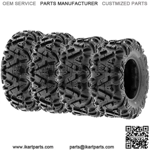 Power.I ATV/UTV all-terrain Tires 25x8-12 Front & 25x10-12 Rear, Set of 4, 6 PR Tubeless A033