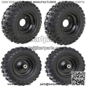 4 Sets of Front & Rear Tire 4.10-6 Go Kart ATV Tires W/ 6" Wheels Rims Scooter
