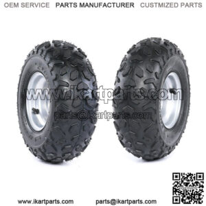 2pcs 6" Wheel 145/70-6 145x70-6 Tire Rim 3 Bolt For Go Kart Golf Cart ATV Buggy