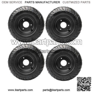 4pcs 6" Wheels 13x5.00-6 Tire on Rim 13x5-6 Tires Go kart ATV Drift Trike Mower