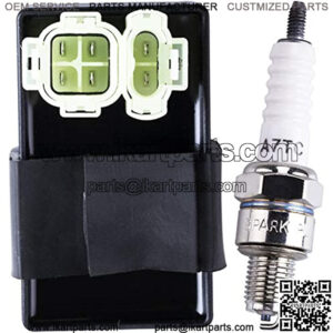 AC 6-pin CDI Box Module Spark plug Compatible with GY6 50cc 125cc 150cc ATV Go Kart Buggy Moped Scooter 4 Wheeler Quad Bikes Dirt Pit Bike