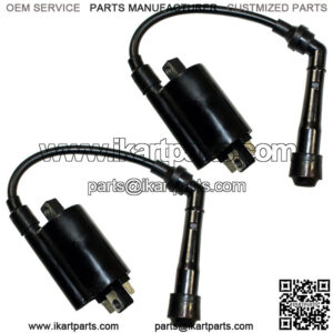 Set of 2 Ignition Coils for Kawasaki EX500 Ninja 500 500R 1987-2009