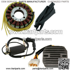 Stator & Regulator W/Ignition Coil for Kawasaki KLF300 Bayou 300 4X4 1989-1998