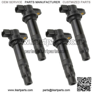 Ignition Coil for Yamaha VX1100 Waverunner Vx 1100 Cruiser 2007 2009 4-Pack