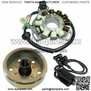 Stator & Flywheel Rotor for Yamaha Banshee 350 YFZ350 1987-2006 & Ignition Coil