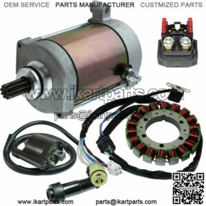 Stator Starter Solenoid Ignition Coil for Yamaha Grizzly 400 450 660 2002-2011