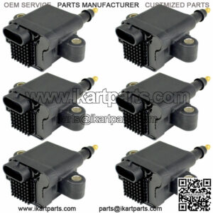 6-Pack Ignition Coils for Mercury Outboard 200Xs 225Xs 250Xs 300Xs Dfi Sport