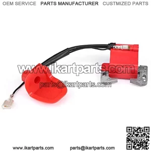 Ignition Coil, Ignition Coil, Ignition Coil for 43cc 47cc 49cc Mini Quad Pocket Dirt Bike ATV Scooter (Mounting Holes Diameter: 52mm)