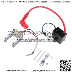 Kit de Bobina CDI de Encendido Magneto para  de 2 Tiempos 49CC-80CC  Dirt Bike Go Kart  Bobina magn??tica de bobina de encendido CDI