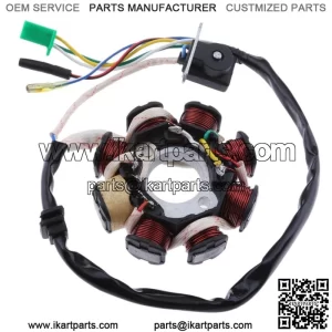 1 Pedazo Bobina de Encendido Magneto F??cil Instalar para ciclomotor Go Kart   Bobina de Estator Magneto