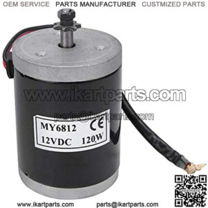Brushed Motor 12V 120W High Speed Brush Motor Mini DC Motor Electric Motor for Electric Bike Replacement