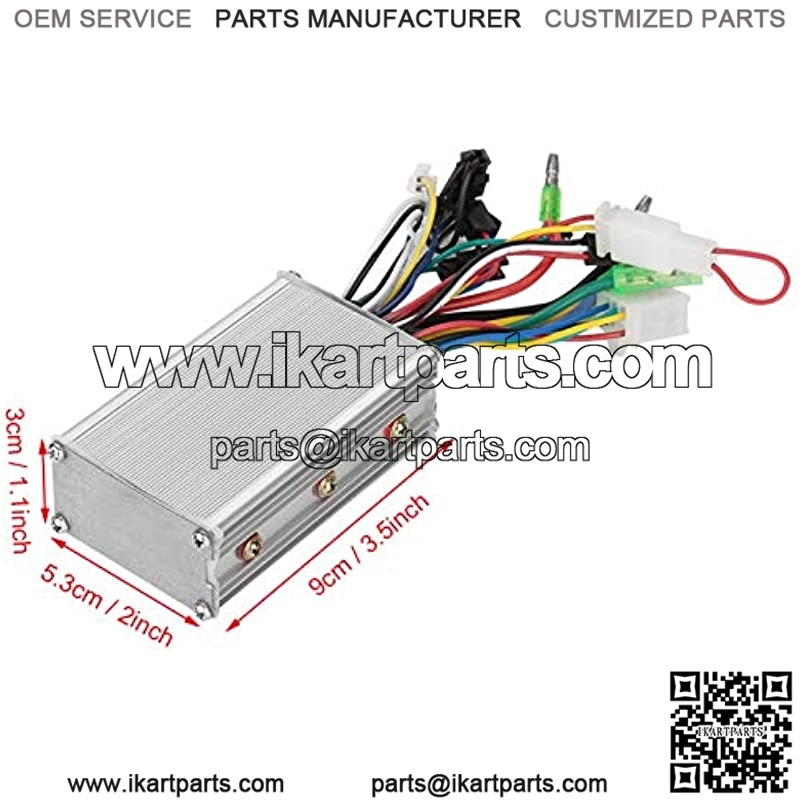 Brushless Motor Controller,350W Electric Brushless DC Motor Controller 36/48V High Speeds Brushless Motor Controllers for Go Karts E-Bike Electric Throttle Motorcycle Scooter - Image 3