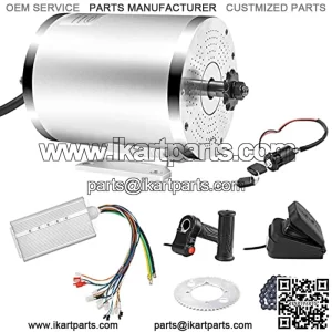 Electric Brushless DC Motor Kit 72V 3000W 4900RPM High Speed Electric Scooter Motor with Mounting Bracket for Go Karts E-Bike Motorcycle Mid Drive Motor 24 Mosfet 50A BLDC Controller
