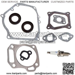 Cylinder Head Exhaust Muffler Full Gaskets Crankcase Oil Seal for Mini Baja Bike Motorpsorts MB165 MB200 196cc 200cc Gx160 Gx200 5.5HP 6.5HP