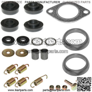 Exhaust Muffler Gasket Kit for Polaris Sportsman 500 6X6 2004 2005 2007 2008